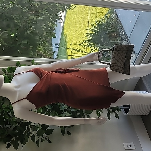 Tan/Rust Dress - Picture 3 of 5